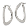 Stainless Steel Polished Hoop Earrings