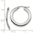 Stainless Steel Polished Hoop Earrings