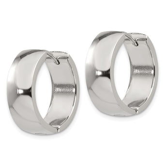 Stainless Steel Hinged Hoop Earrings