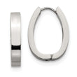 Stainless Steel Hinged Hoop Earrings