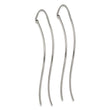Stainless Steel Polished Twisted Bar Threader Earrings