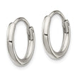 Stainless Steel Polished 2.00mm Endless Hoop Earrings