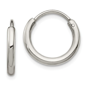 Stainless Steel Polished 2.00mm Endless Hoop Earrings