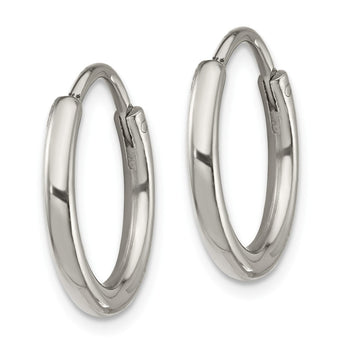 Stainless Steel Polished 2.00mm Endless Hoop Earrings