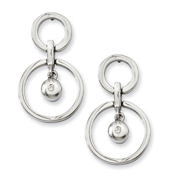 Stainless Steel CZ Earrings