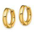 Stainless Steel Polished Yellow IP-plated 3.5mm Hinged Hoop Earrings