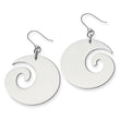 Stainless Steel Swirl Dangle Earrings - Birthstone Company