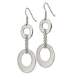 Stainless Steel Polished Circles Dangle Earrings