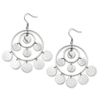 Stainless Steel Polished Circles Dangle Earrings - Birthstone Company