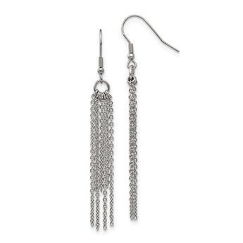 Stainless Steel Multistrand Dangle Earrings