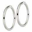 Stainless Steel Polished Hoop Earrings
