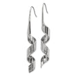 Stainless Steel Swirl Dangle Earrings