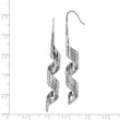 Stainless Steel Swirl Dangle Earrings