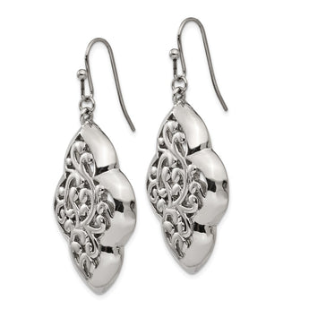 Stainless Steel Shepherd Hook Dangle Polished Earrings