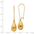 Stainless Steel Polished/Brushed Yellow IP-plated Earrings