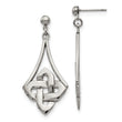 Stainless Steel Polished Post Dangle Earrings