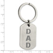 Stainless Steel Brushed Dad Key Ring