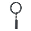 Stainless Steel Brushed and Polished Dark Grey IP-plated Key Ring