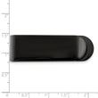 Stainless Steel Brushed Black IP-plated Money Clip