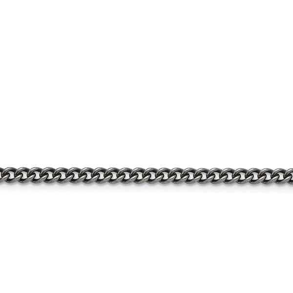 Stainless Steel 4.0mm 30in Round Curb Antiqued Chain