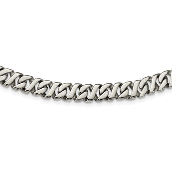 Stainless Steel Polished Link 24in Necklace