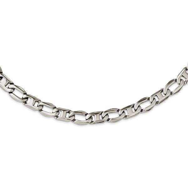 Stainless Steel Polished Open Links Necklace