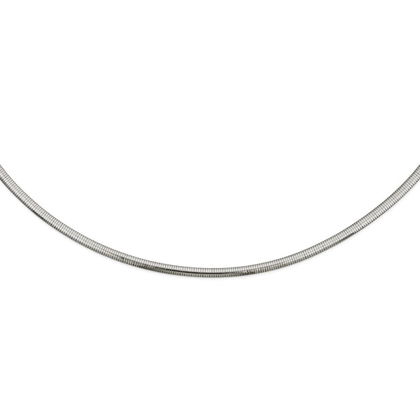 Stainless Steel 6mm Omega Necklace