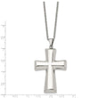 Stainless Steel Polished Cross Necklace