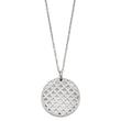 Stainless Steel Circular Pendant Necklace