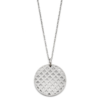 Stainless Steel Circular Pendant Necklace