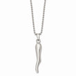 Stainless Steel Italian Horn Necklace