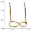 Stainless Steel Infinity Yellow IP-plated Polished Necklace