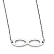 Stainless Steel Polished Infinity Symbol Necklace