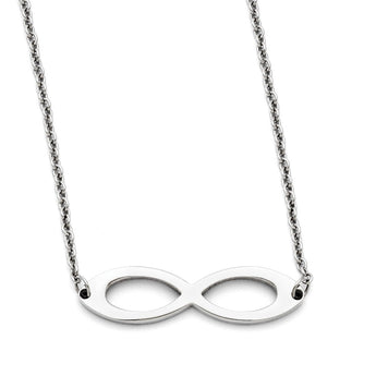 Stainless Steel Polished Infinity Symbol Necklace