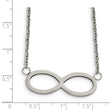 Stainless Steel Brushed/Polished Infinity Symbol Necklace