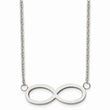 Stainless Steel Brushed/Polished Infinity Symbol Necklace
