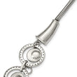 Stainless Steel Multi-circle Polished with 2in ext. Necklace