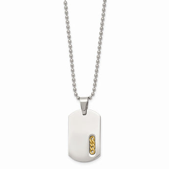 Stainless Steel Yellow IP-plated Necklace