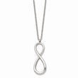 Stainless Steel Polished Infinity Symbol Necklace