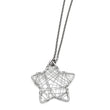 Stainless Steel Wired Star Polished Necklace
