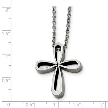 Stainless Steel Polished Cross Necklace