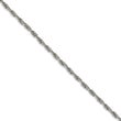 Stainless Steel Polished and Textured 5.00mm Fancy Link Chain Necklace