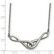 Stainless Steel Polished Infinity Symbols Necklace