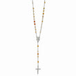 Stainless Steel Polished Agate Rosary