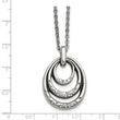 Stainless Steel CZ Necklace