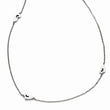 Stainless Steel Polished Slip On Hearts Necklace