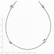 Stainless Steel Polished Slip On Stars Necklace