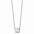 Stainless Steel Polished Love Box Necklace