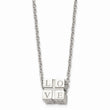 Stainless Steel Polished Love Box Necklace