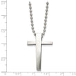 Stainless Steel Cross 22in Necklace